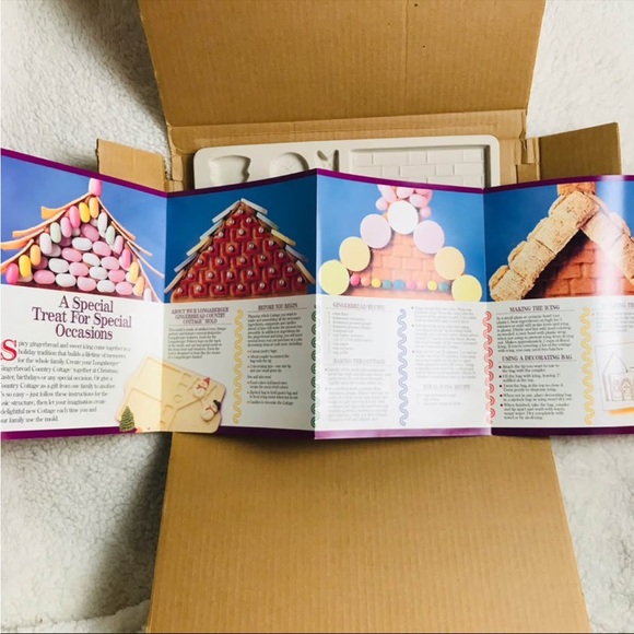 Longaberger Country Cottage Christmas Gingerbread House Mold Set. - Picture 9 of 11